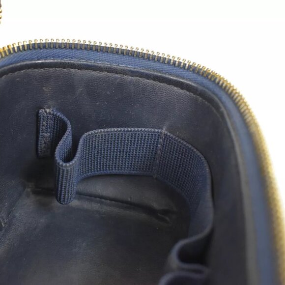 AUTHENTICITY GUARANTEED CHANEL CC Logo Mini Vanity Hand Bag Denim - Picture 8 of 16